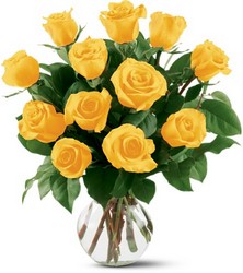 12 Yellow Roses from Weidig's Floral in Chardon, OH