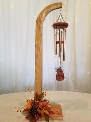 Sympathy Windchime on stand from Weidig's Floral in Chardon, OH
