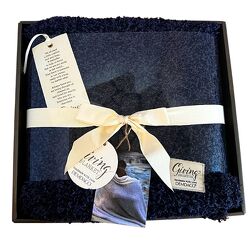 Giving Blanket in Navy from Weidig's Floral in Chardon, OH