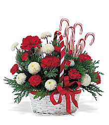 Candy Cane Basket from Weidig's Floral in Chardon, OH
